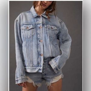 NWT Free People We The Free Denim Jean Jacket.
